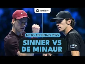 Revivez le chef-d&rsquo;œuvre de Sinner contre De Minaur en demi-finale de l&rsquo;ATP Finals à Turin • TennisTemple